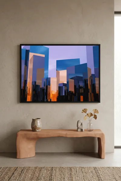 Interior view: Metropolitan architecture in colour