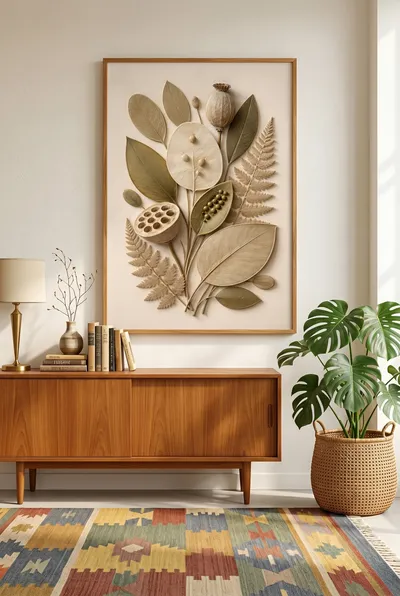 Interior view: Botanical relief: essence of stillness