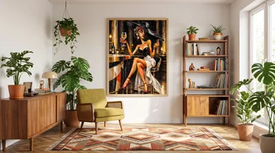 Interior view: The lady with the courage to be herself