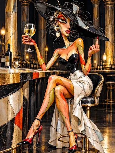 Wall art: The lady with the courage to be herself