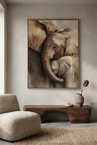 Interior view: Elephants: an eternal bond