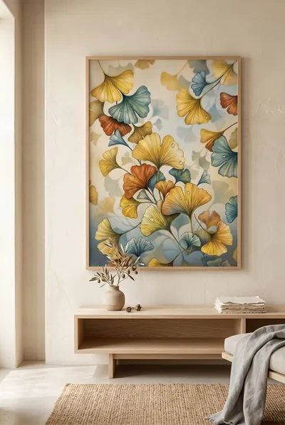 Interior view: Ginkgo: botanical elegance