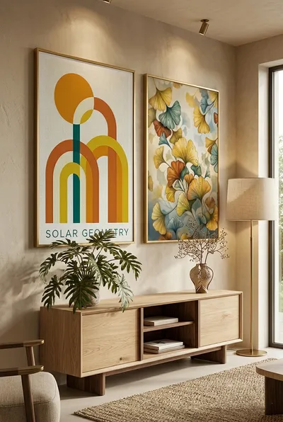 Interior view: Ginkgo: botanical elegance