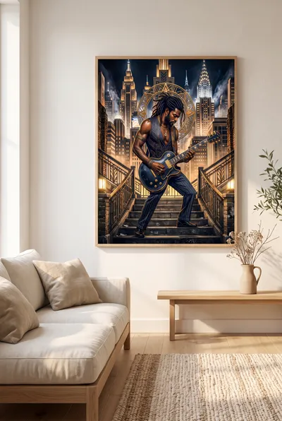 Interior view: Guitar solo in New York: your own rhythm matters