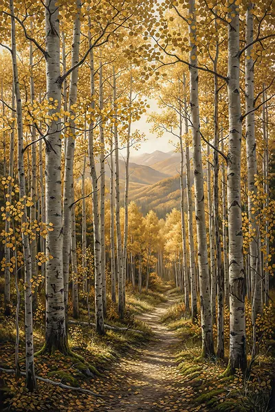 Wall art: Golden autumn