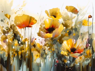 Wall art: Poppies