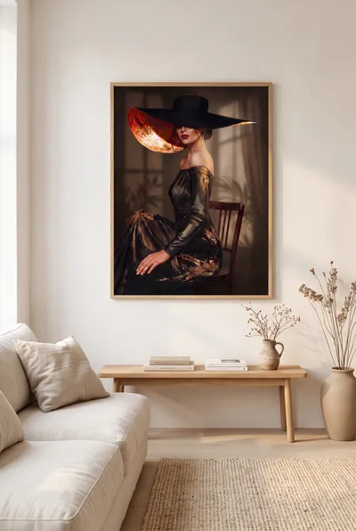 Interior view: Complete in herself