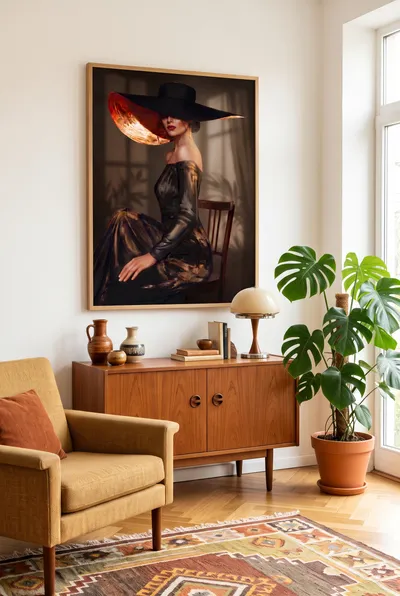 Interior view: Complete in herself