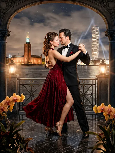 Wall art: Dance of distant lights