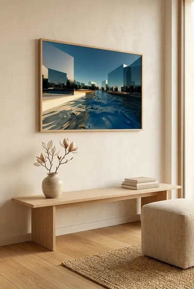 Interior view: Textural illusions of the mirrored city