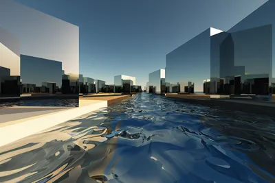 Wall art: Textural illusions of the mirrored city